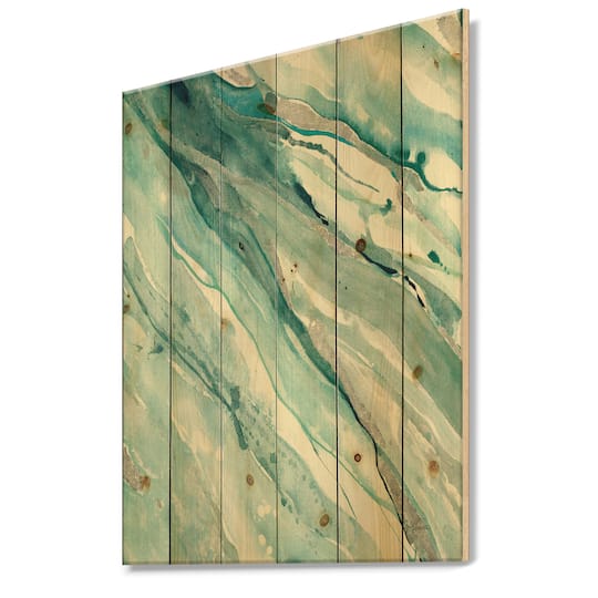 Designart - Silver Springs II Blue Green
